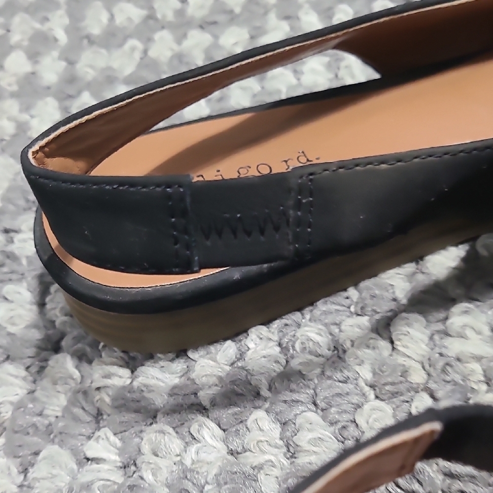 Indigo Black Women's Slingback Flats - Picture 7 of 10